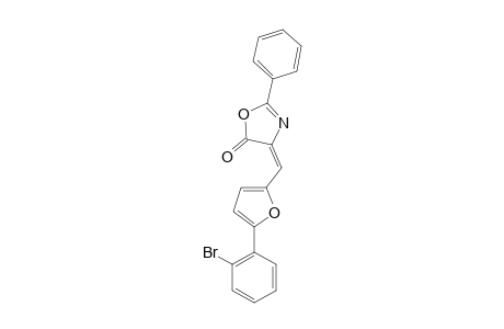 (4E)-2-PHENYL-4-[[5-(2-BROMOPHENYL)-2-FURYL]-METHYLENE]-1,3-OXAZOL-5(4H)-ONE