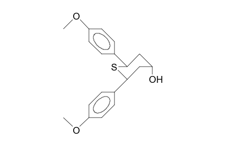 trans-1-Thia-2,6-bis(4-methoxyphenyl)-4-cyclohexanol