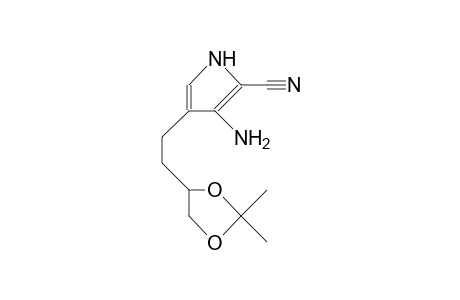 3-Amino-2-cyano-4-(3,4-isopropylidenedioxy-butyl)-pyrrole