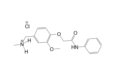 [4-(2-anilino-2-oxoethoxy)-3-methoxyphenyl]-N-methylmethanaminium chloride