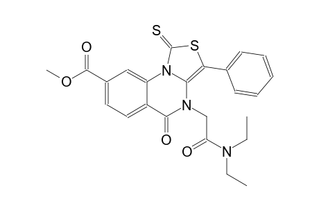 thiazolo[3,4-a]quinazoline-8-carboxylic acid, 4-[2-(diethylamino)-2-oxoethyl]-4,5-dihydro-5-oxo-3-phenyl-1-thioxo-, methyl ester
