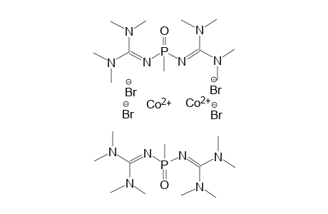 Dicobalt(II) bis[2-[[bis(dimethylamino)methyleneamino]-methyl-phosphoryl]-1,1,3,3-tetramethyl-guanidine]tetrabromide