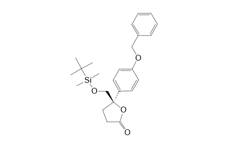 (R)-5-(4-benzyloxyphenyl)-5-(tert-butyldimethylsiloxymethyl)-dihydrofuran-2(3H)-one