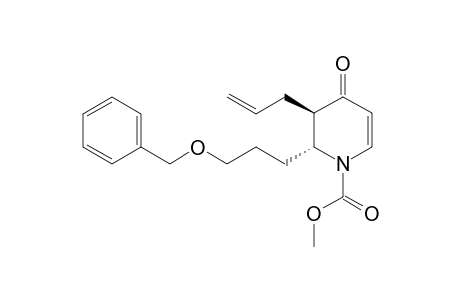 (2R,3R)-methyl 3-allyl-2-(3-(benzyloxy)propyl)-4-oxo-3,4-dihydropyridine-1(2H)-carboxylate