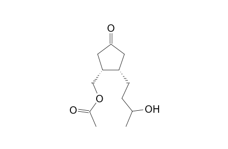 (3R, 4S)-3-[(3.xi.)-3'-Hydroxybutyl]-4-(acetoxymethyl)cyclopentanone