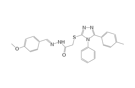 acetic acid, [[5-(4-methylphenyl)-4-phenyl-4H-1,2,4-triazol-3-yl]thio]-, 2-[(E)-(4-methoxyphenyl)methylidene]hydrazide