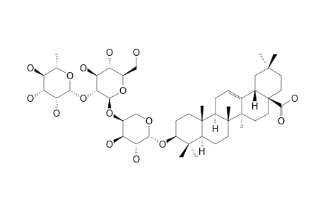 3-O-L-ALPHA-PYRANOSYL-(1->2)-BETA-D-GLUCOPYRANOSYL-(1->4)-ALPHA-L-ARABINOPYRANOSYL-OLEANOLIC-ACID