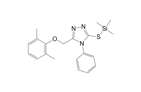 5-((2,6-Dimethylphenoxy)methyl)-4-phenyl-4H-1,2,4-triazole-3-thiol, tms derivative