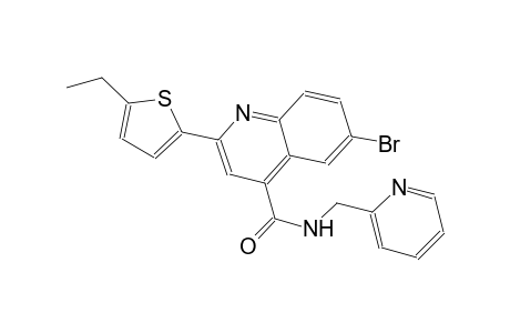 6-bromo-2-(5-ethyl-2-thienyl)-N-(2-pyridinylmethyl)-4-quinolinecarboxamide