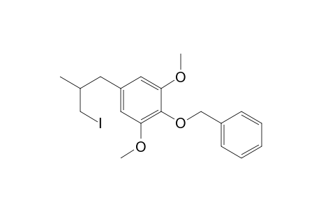 1-(4-Benzyloxy-3,5-dimethoxyphenyl)-3-iodo-2-methylpropane