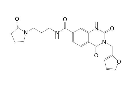 3-(2-furylmethyl)-2,4-dioxo-N-[3-(2-oxo-1-pyrrolidinyl)propyl]-1,2,3,4-tetrahydro-7-quinazolinecarboxamide