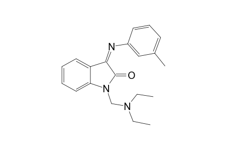 (3Z)-1-[(Diethylamino)methyl]-3-[(3-methylphenyl)imino]-1,3-dihydro-2H-indol-2-one