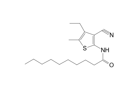 N-(3-Cyano-4-ethyl-5-methyl-2-thienyl)decanamide