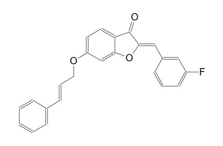 3(2H)-benzofuranone, 2-[(3-fluorophenyl)methylene]-6-[[(2E)-3-phenyl-2-propenyl]oxy]-, (2Z)-