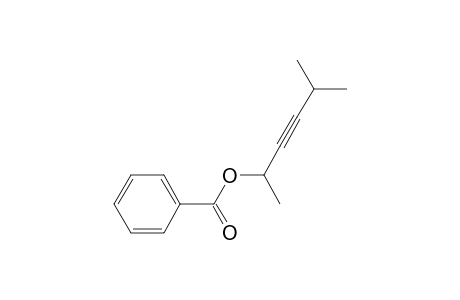 5-Methylhex-3-yn-2-yl benzoate