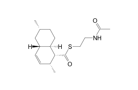(1R,2R,4aS,6R,8aR)-2,6-dimethyl-1,2,4a,5,6,7,8,8a-octahydronaphthalene-1-carbothioic acid S-(2-acetamidoethyl) ester