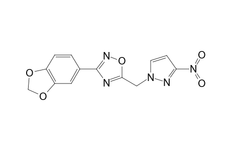 1,2,4-Oxadiazole, 3-(1,3-benzodioxol-5-yl)-5-[(3-nitro-1H-pyrazol-1-yl)methyl]-