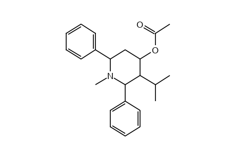 2,6-DIPHENYL-3-ISOPROPYL-1-METHYL-4-PIPERIDINOL, ACETATE (ISOMER)