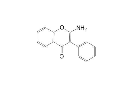 4H-1-benzopyran-4-one, 2-amino-3-phenyl-