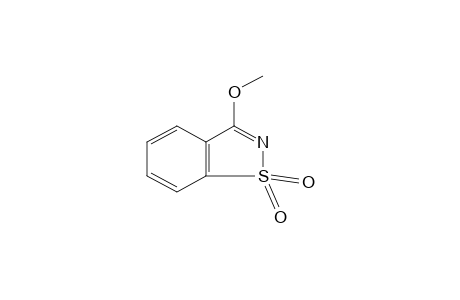 3-METHOXY-1,2-BENZISOTHIAZOLE, 1,1-DIOXIDE