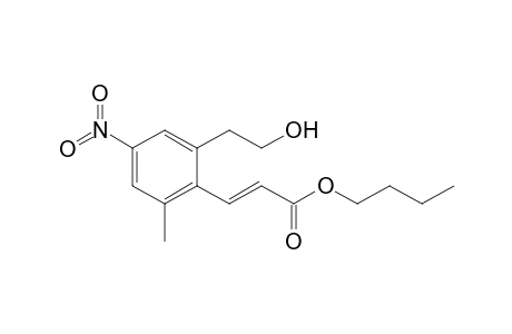 (E)-Butyl 3-(2-(2-hydroxyethyl)-6-methyl-4-nitrophenyl)acrylate