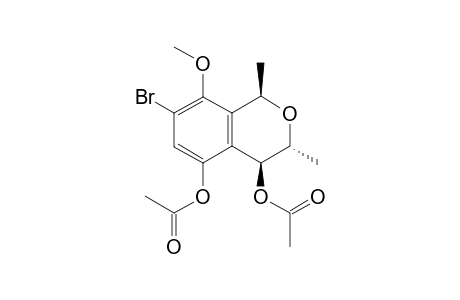 (1R,3R,4S)-7-Bromo-4,5-diacetoxy-3,4-dihydro-1,3-dimethyl-8-methoxybenzo[c]pyran