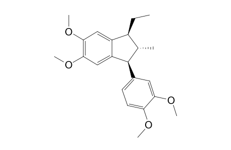 trans,cis1-(3,4-Dimethoxyphenyl)-2-methyl-3-ethyl-5,6-dimethoxyindan