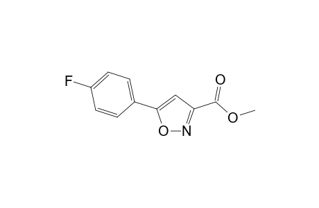 3-Isoxazolecarboxylic acid, 5-(4-fluorophenyl)-, methyl ester