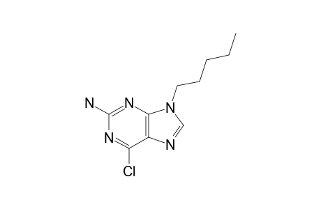 2-AMINO-6-CHLORO-9-PENTYLPURINE