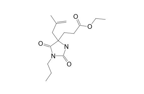 ETHYL-3-[4-(2-METHYLPROP-2-ENYL)-2,5-DIOXO-1-PROPYLIMIDAZOLIDIN-4-YL]-PROPANOATE