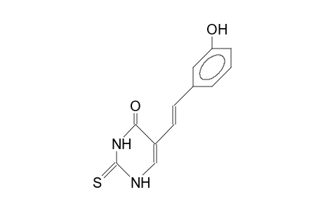 (E)-5-(3-Hydroxy-styryl)-2-thio-uracil
