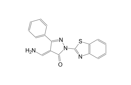 3H-pyrazol-3-one, 4-(aminomethylene)-2-(2-benzothiazolyl)-2,4-dihydro-5-phenyl-, (4E)-
