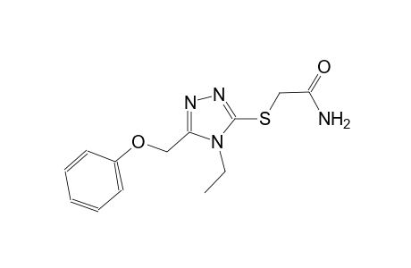 2-{[4-ethyl-5-(phenoxymethyl)-4H-1,2,4-triazol-3-yl]sulfanyl}acetamide