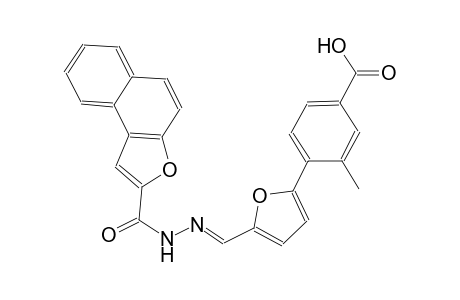 3-methyl-4-(5-{(E)-[(naphtho[2,1-b]furan-2-ylcarbonyl)hydrazono]methyl}-2-furyl)benzoic acid