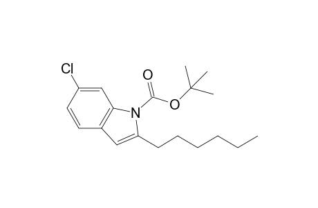 6-Chloro-2-hexyl-1-indolecarboxylic acid tert-butyl ester