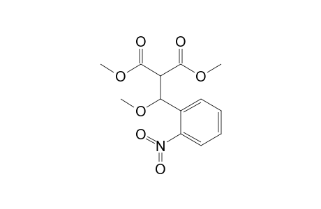1-(2-Nitrophenyl)-1-(methoxy)-2,2-dimethoxycarbonylethane