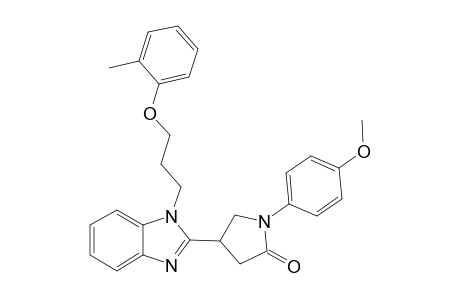 1-(4-methoxyphenyl)-4-{1-[3-(2-methylphenoxy)propyl]-1H-benzimidazol-2-yl}-2-pyrrolidinone