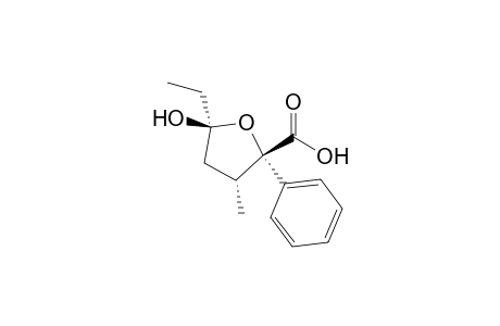 (2S,3R,5S)-5-Ethyl-5-hydroxy-3-methyl-2-phenyltetrahydrofuran-2-carboxylic acid