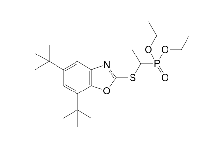 Diethyl (1-((5,7-di-tert-butylbenzo[d]oxazol-2-yl)thio)ethyl)phosphonate