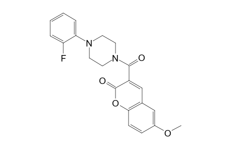 3-[4-(2-fluoro-phenyl)-piperazine-1-carbonyl]-6-methoxy-chromen-2-one