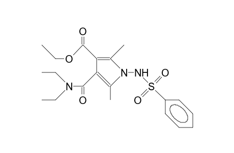 1-Benzenesulfonylamino-3-ethoxycarbonyl-4-diethylcarbamoyl-2,5-dimethyl-pyrrole