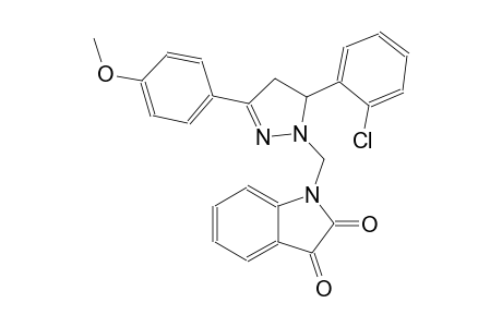 1-{[5-(2-chlorophenyl)-3-(4-methoxyphenyl)-4,5-dihydro-1H-pyrazol-1-yl]methyl}-1H-indole-2,3-dione
