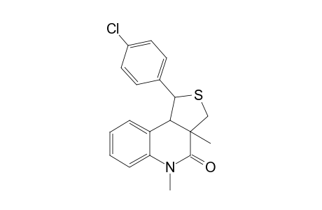 1-(4-Chlorophenyl)-3a,5-dimethyl-1,3,3a,9b-tetrahydrothieno[3,4-c]quinolin-4(5H)-one