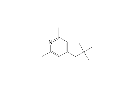 Pyridine, 4-(2,2-dimethylpropyl)-2,6-dimethyl-