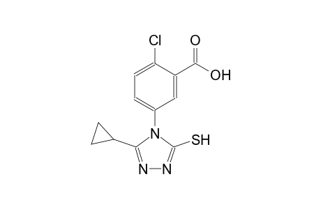 benzoic acid, 2-chloro-5-(3-cyclopropyl-5-mercapto-4H-1,2,4-triazol-4-yl)-