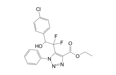 5-(1,1-Difluoro-2-hydroxy-2-(4-chlorophenyl)ethyl)-1-phenyl-1H-1,2,3-triazole-4-carboxylic acid ethyl ester