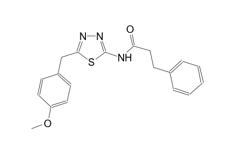 N-[5-(4-methoxybenzyl)-1,3,4-thiadiazol-2-yl]-3-phenylpropanamide