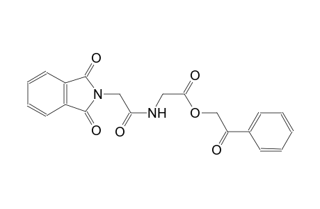 2-oxo-2-phenylethyl {[(1,3-dioxo-1,3-dihydro-2H-isoindol-2-yl)acetyl]amino}acetate