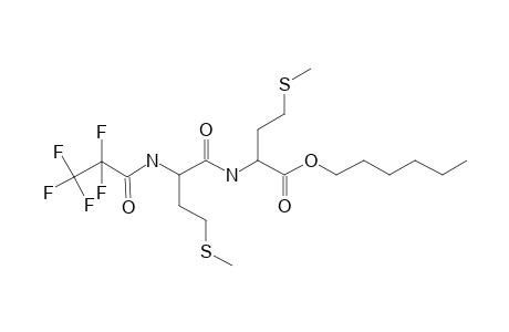 L-Methionyl-L-methionine, N-pentafluoropropionyl-, hexyl ester