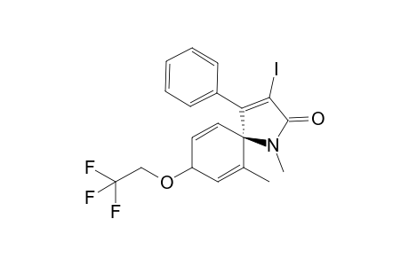 trans-3-Iodo-1,6-dimethyl-4-phenyl-8-(2,2,2-trifluoroethoxy)-1-azaspiro[4.5]deca-3,6,9-trien-2-one